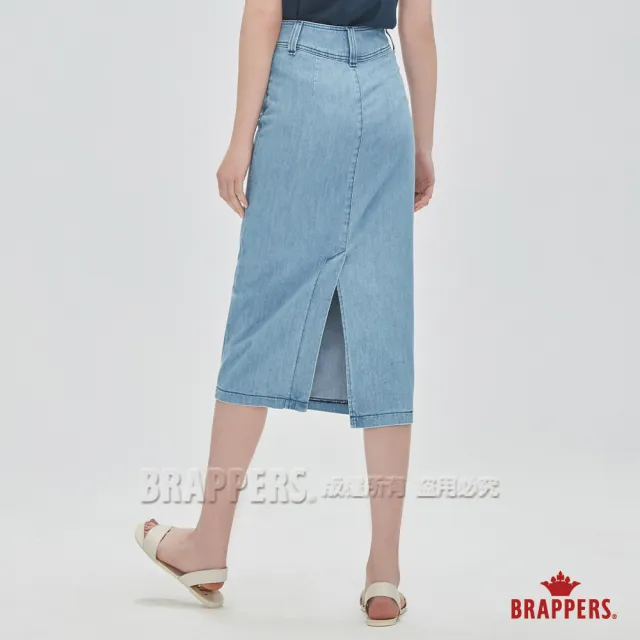 【BRAPPERS】女款 新美尻系列-全棉七分裙(淺藍)