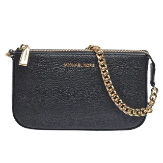 【Michael Kors】Jet Set系列經典牛皮鍊帶手提/肩背包(黑32F7GFDW6L-BLK)