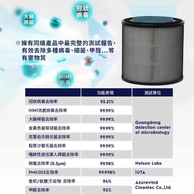 【Electrolux 伊萊克斯】極適家居300/Flow A3 專用HEPA13級抗菌濾網組(EFFCLN2)