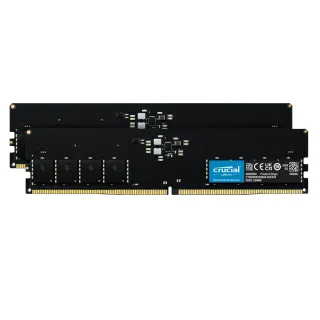 【Crucial 美光】DDR5 4800 32GB (16GB x2) 桌上型 記憶體 (CT2K16G48C40U5)