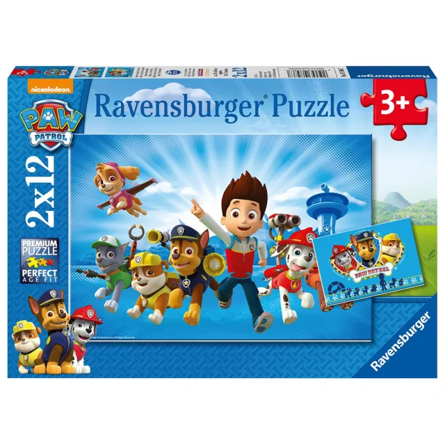 【德國Ravensburger】維寶拼圖 汪汪隊 2x12片