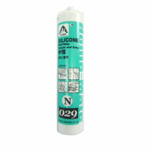 N029 中性矽利康 300ml(5支售  透明 / 銀鋁)