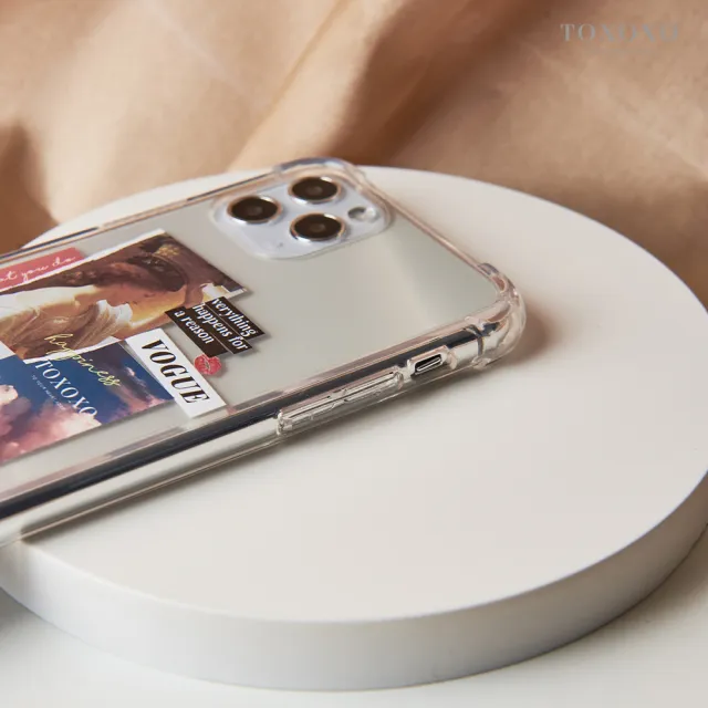 【TOXOXO】iPhone 12 Pro Max 6.7吋 繩掛殼系列 雜誌晶石透明防摔iPhone手機殼