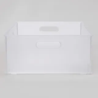 【NITORI 宜得利家居】收納盒 N INBOX W 寬低型 橫式半格型 CL(收納籃 收納盒 整理盒)