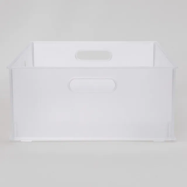 【NITORI 宜得利家居】收納盒 N INBOX W 寬低型 橫式半格型 CL(收納籃 收納盒 整理盒)