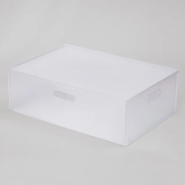【NITORI 宜得利家居】收納盒 N INBOX W 寬低型 橫式半格型 CL(收納籃 收納盒 整理盒)