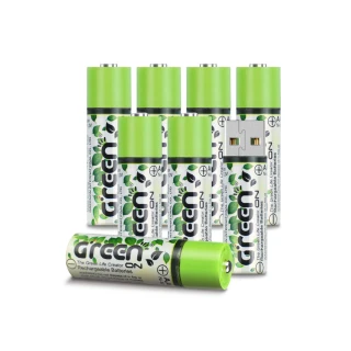 【GREENON】USB 環保充電電池(3號/8入)