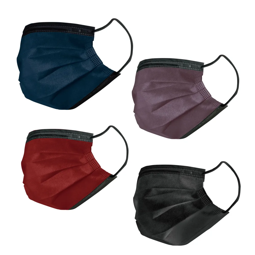 【釩泰Finetech】撞色系列醫用口罩2入組(MD雙鋼印 50入/盒)