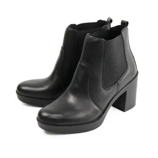 【IMAC】經典時尚真皮切爾西短靴 黑色(606140-BL)