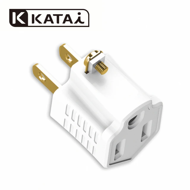 【katai】3孔轉2孔MIT台灣製造電源轉接頭(插座轉接器 PAD-32W)