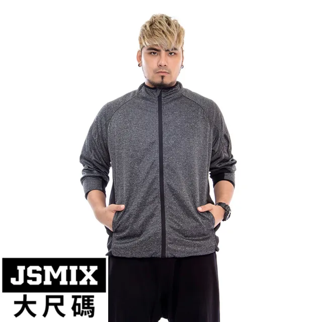 【JSMIX 大尺碼】大尺碼顯瘦配色剪裁風衣外套 共2色(T03JJ3185)