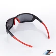 【Z-POLS】新一代TR太空纖維彈性輕量材質 弧形包覆設計 頂級運動偏光眼鏡(Polarized寶麗來偏光防悶設計片)