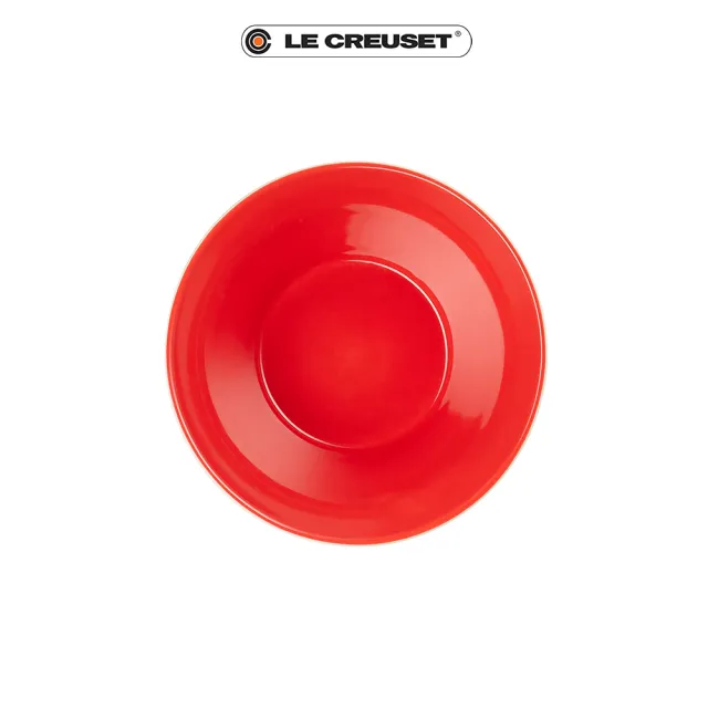 【Le Creuset】瓷器新采和風日式圖騰麵碗19cm(櫻桃紅)