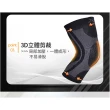 【Leader X】台灣製 遠紅外線加壓透氣抗菌抑臭護膝腿套 黑色(RW-01 抗菌抑臭 機能紗線 1只入)