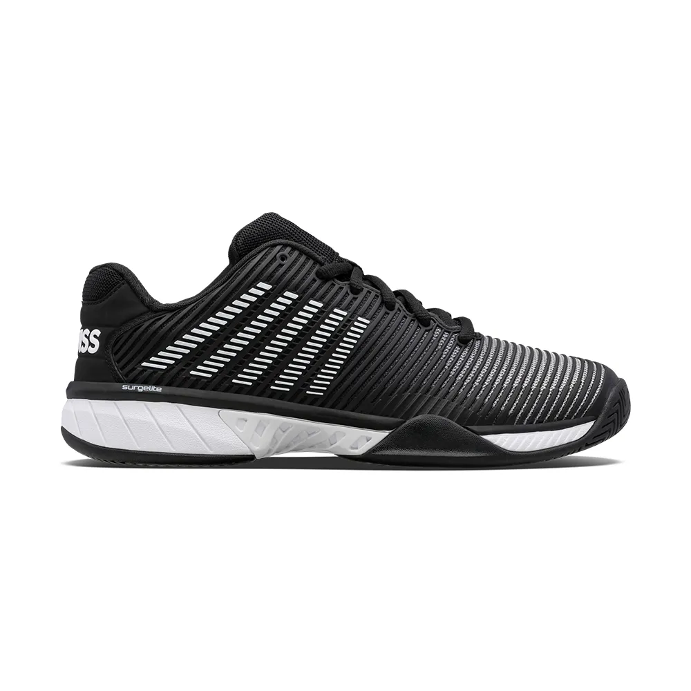 【K-SWISS】透氣輕量網球鞋 Hypercourt Express 2-男-黑/白(06613-039)