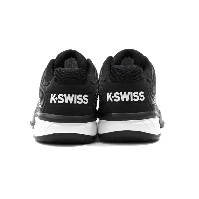 【K-SWISS】透氣輕量網球鞋 Hypercourt Express 2-男-黑/白(06613-039)