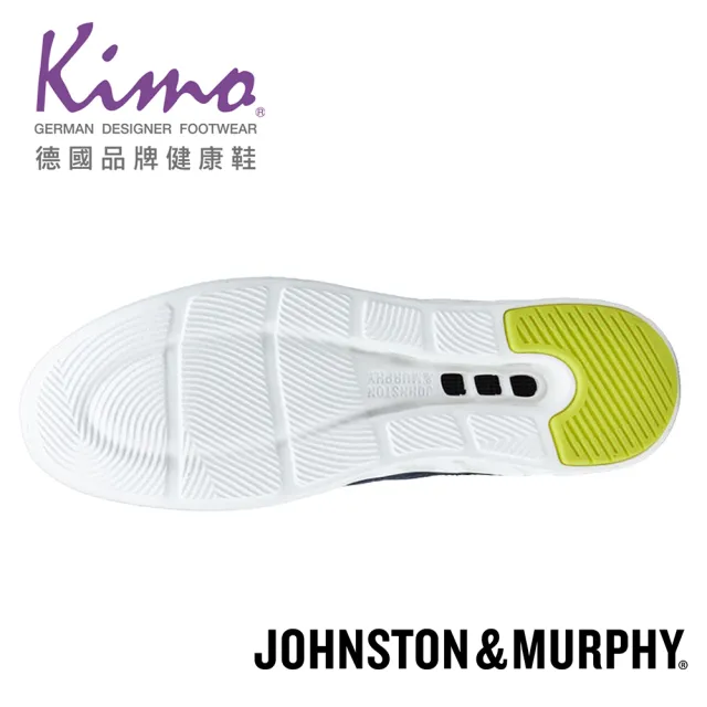 【Kimo】J&M 軟牛皮輕量彈力休閒鞋 男鞋(靛藍 25-3829)