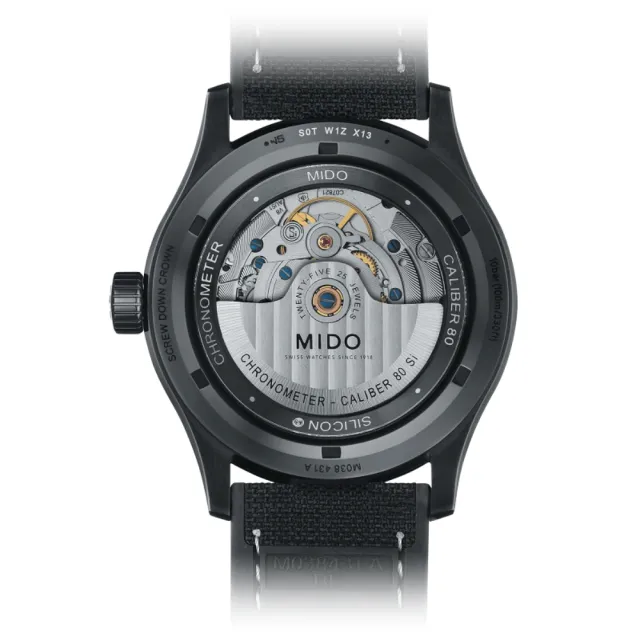 【MIDO 美度】MULTIFORT 先鋒系列 天文台認證 日曆機械腕錶 禮物推薦 畢業禮物(M0384313705100)