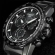【TISSOT 天梭】Supersport 三眼計時手錶-45.5mm 送行動電源(T1256173305100)
