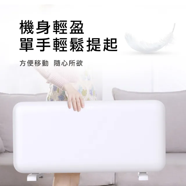 【mill 米爾】WIFI版 防潑水居浴兩用 對流式電暖器(6-8坪 MILL1200PWIFI3 限量福利品)