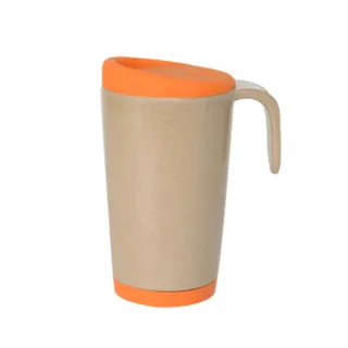 【Husk’s ware】稻殼天然無毒環保創意馬克杯-熱帶橙(買一送一)