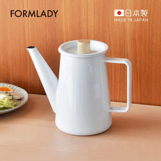 【日本FORMLADY】小泉誠 kaico日製琺瑯咖啡壺-1.1L(茶壺/琺瑯壺)