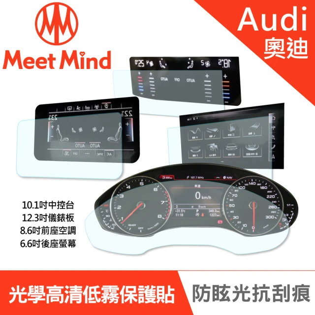 【Meet Mind】光學汽車高清低霧螢幕保護貼 Audi e-tron 2021-01後 奧迪