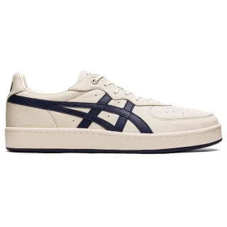 【Onitsuka Tiger】鬼塚虎 官方旗艦店 GSM SD 休閒鞋 米色底藍邊(1183A803-200)