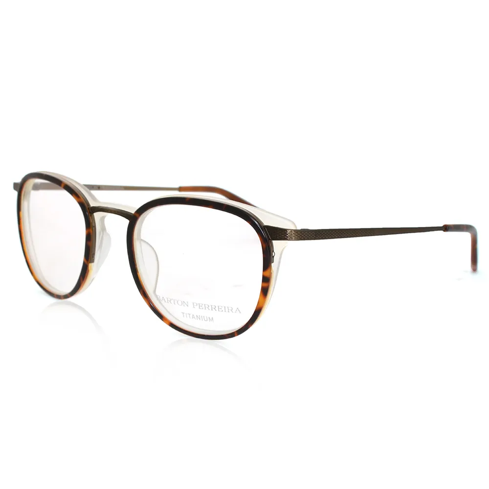 【Barton Perreira】美國好萊塢 壓紋造型透明外框光學眼鏡(鐵灰 SHULMAN TOH/ANG)