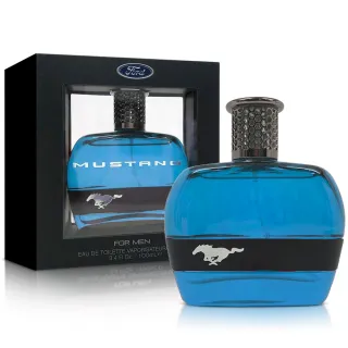 即期品【FORD MUSTANG 福特野馬】美式傳奇藍鑽 男性淡香水 100ml(專櫃公司貨)