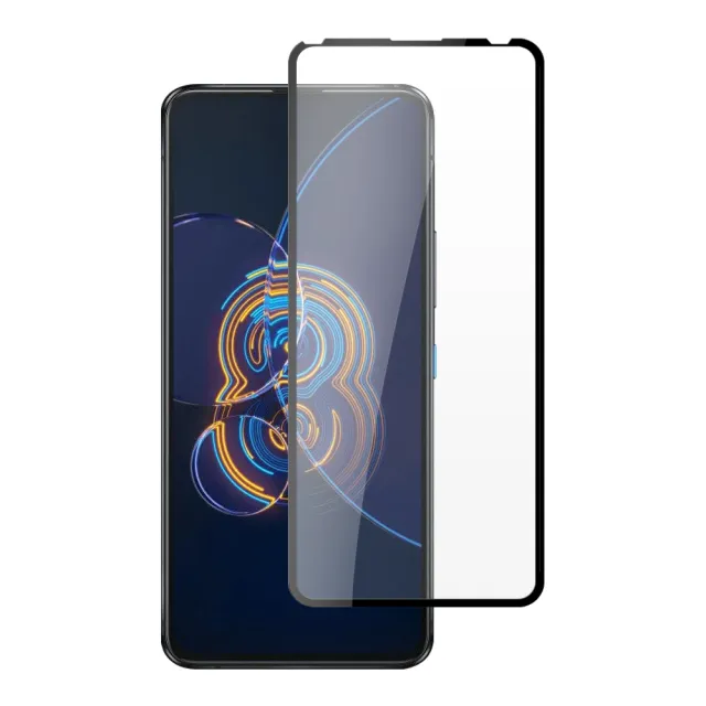 ASUS ZENFONE 8 Flip 3D全滿版覆蓋黑框透明鋼化玻璃疏油鋼化膜保護貼