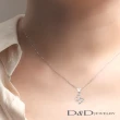 【D&D JEWELRY】蝴舞 天然鑽石項鍊(18K)