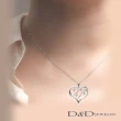 【D&D JEWELRY】LOVE 無限 天然鑽石項鍊(18K)
