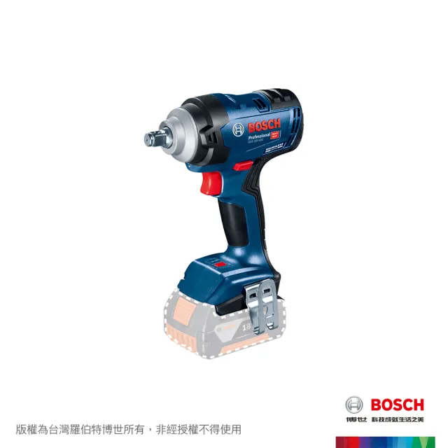 【BOSCH 博世】免碳刷衝擊扳手機 空機(GDS 18V-400)