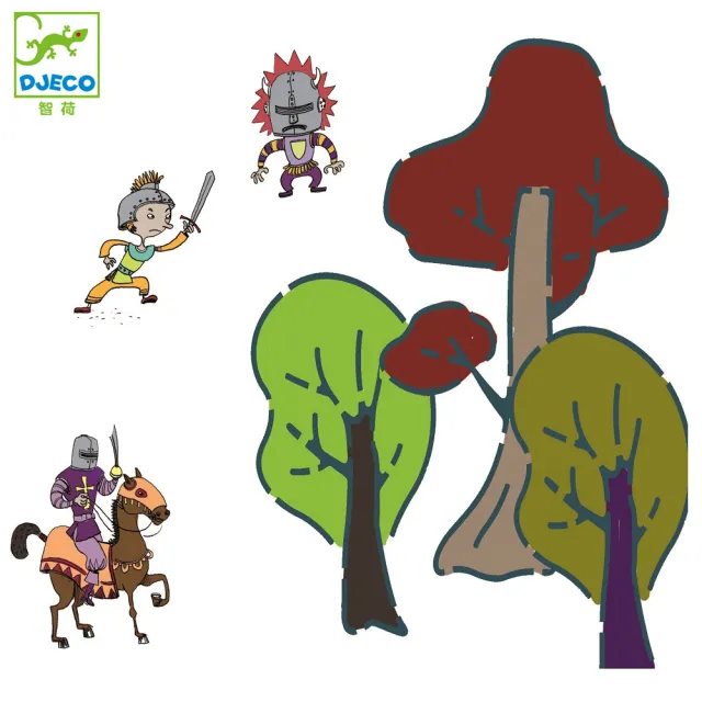 【Djeco智荷 官方直營】騎士與恐龍