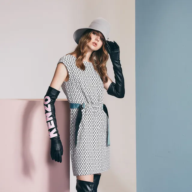 【ICHE 衣哲】Cop.Copine 法國原裝進口童趣雲朵點點無袖洋裝