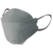 【久富餘】KF94韓版4層立體醫療口罩-雙鋼印-極光銀灰(10片/盒)
