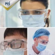 【Nutri Medic】全透明隔離護目鏡*5入+兒童全透明防護隔離面罩*5入-家庭組(戴眼鏡適用 防疫防飛沫高透視)