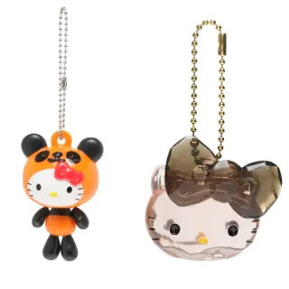 【TDL】HELLO KITTY凱蒂貓變身熊貓鑰匙圈包包掛飾吊飾 022473/150497(平輸品)