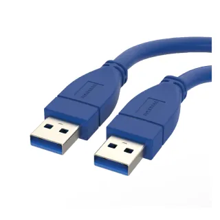 【POLYWELL】USB3.0 Type-A公對A公 高速傳輸線 25公分(適用於桌機 筆電 外接硬碟 挖礦轉接卡)
