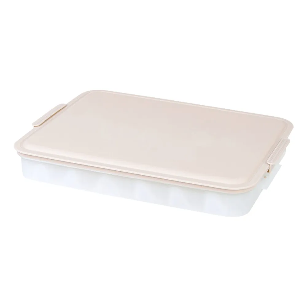 【食品保存盒】水餃餛飩保鮮盒21格(可疊放 水餃盒 壽司盒 密封盒 糕點 生鮮 儲藏盒 便當盒 冷藏 收納盒)