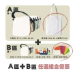 【MI MI LEO】DIY手作繪圖文創包-可拆袋蓋大小跨包 帆布手提袋-超值2件組(#居家防疫#DIY#文創包#親子)