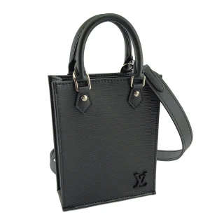 【Louis Vuitton 路易威登】黑色EPI麥穗壓紋牛皮手提斜背兩用Mini 琴譜包(展示品)