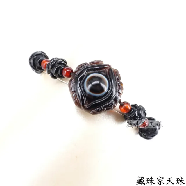 【藏珠家】精品財咒八卦天眼+蓮花天珠手鍊