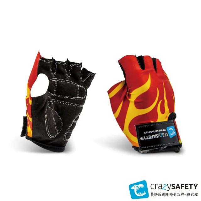 【crazysafety 瘋狂安全帽】丹麥品牌/止滑手套/滑步車護具(平衡車/滑步車/自行車/腳踏車/直排輪/滑板車)
