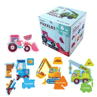 【Jigsaw】兒童早教益智啟蒙雙面主題大塊木質拼圖-野生動物(兒童禮物/聖誕禮物/交換禮物/益智玩具)