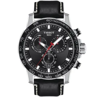 【TISSOT 天梭】Supersport 三眼計時手錶-45.5mm  女王節(T1256171605100)