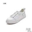 【J&H collection】舒適真皮顯瘦休閒鞋小白鞋(現+預  白色)