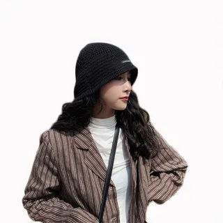 【OT SHOP】男女款素色基本款軟版針織漁夫帽 C2102(秋冬保暖 英文布標 慵懶穿搭 毛帽)