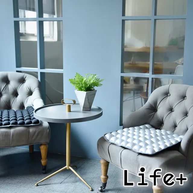 【Life+】5D QQ水感美臀舒壓氣囊坐墊 椅墊 靠墊_附打氣筒(買一送一)
